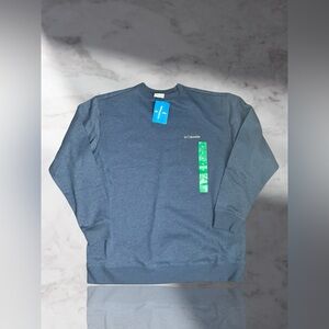Columbia Men's Crewneck Sweatshirt Pullover Blue Carbon Heather XL